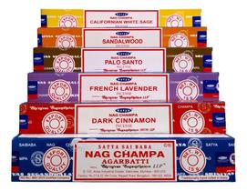 Kit Incenso Nag Champa Diversos 6 Cx Melhores Aromas Satya