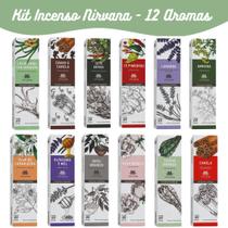 Kit Incenso Nirvana - 12 Aromas Kit Incenso Nirvana - 12 Aromas