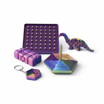 Kit Inclusão Educacional com Geoplano 3 Fidgets Sensorial Dino Articulado