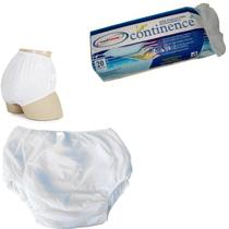 Kit Incontinência Urinaria Calça Plástica P + Absorvente C/20un
