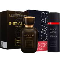 Kit Indalo Masculino E Black Caviar - Paris Elysees Kit Indalo Masculino E Black Caviar - Paris Elysees