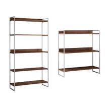 Kit Industrial Estante Guaecá 180x95 E Aparador Industrial 3 Prateleiras Córdoba 100x95 Branco/Imbui Kit Industrial Estante Guaecá 180x95 E Aparador Industrial 3 Prateleiras Córdoba 100x95 Branco/Imbui