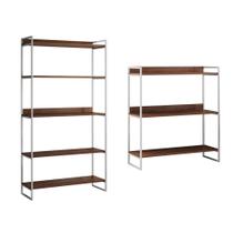 Kit Industrial Estante Guaecá 180x95 E Aparador Industrial 3 Prateleiras Córdoba 100x95 Branco/Imbui Kit Industrial Estante Guaecá 180x95 E Aparador Industrial 3 Prateleiras Córdoba 100x95 Branco/Imbui