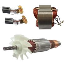 KIT induzido estator e escova de carvão 220V p/serra GTS 254 KIT induzido estator e escova de carvão 220V p/serra GTS 254