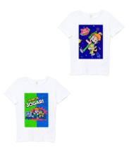 Kit Infantil 2 Camisetas Gato Galactico Games Para Presente