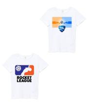 Kit Infantil 2 Camisetas Rocket League cor branca Linha Game