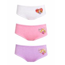 Kit Infantil 3 Calcinhas Estampinha Brilhante Fofatex 107 Kit Infantil 3 Calcinhas Estampinha Brilhante Fofatex 107