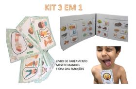 Kit Infantil 3 Em 1 Recursos Pedagógicos Para Crianças Lindo - T&D JOGOS EDUCATIVOS