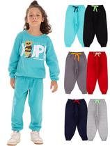 Kit Infantil 5 Calças de Moletom Peluciado Menino Masculino conforto e estilo calças para meninos Kit Infantil 5 Calças de Moletom Peluciado Menino Masculino conforto e estilo calças para meninos