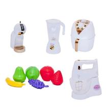 Kit Infantil Air Fryer Batedeira Frutas Cafeteira 10 Peças - Altimar