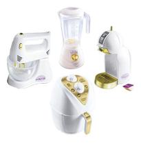 Kit Infantil Air Fryer Batedeira Liquidificador Cafeteira - EINSTOK