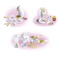 Kit Infantil Air Fryer + Cozinha Princesa + Cafeteira Expresso Brinquedo