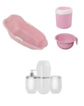 Kit infantil banheira+ urinol+ lixeira max toc+ kit lavabo