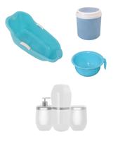 Kit infantil banheira+ urinol+ lixeira max toc+ kit lavabo