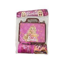 Kit Infantil Barbie Com 1 Maletinha + 1 Copo + 1 Mini Toalha