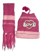 Kit Infantil Bebê Touca Pompom Gorro Cachecol Gola Lã Invern Kit Infantil Bebê Touca Pompom Gorro Cachecol Gola Lã Invern