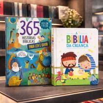 Kit Infantil Bíblia da Criança + 365 Histórias Bíblicas Para Ler e Ouvir Kit Infantil Bíblia da Criança + 365 Histórias Bíblicas Para Ler e Ouvir