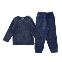 Kit Infantil Blusa Básica Boucle + Calça Boucle com Punho - 1 Kit Infantil Blusa Básica Boucle + Calça Boucle com Punho - 1