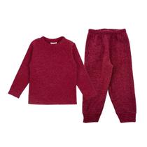 Kit Infantil Blusa Básica Boucle + Calça Boucle com Punho - 6 Kit Infantil Blusa Básica Boucle + Calça Boucle com Punho - 6