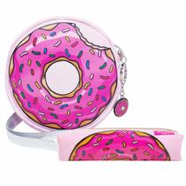 Kit Infantil Bolsa e Estojo Donuts, Magicc Bolsas
