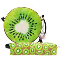 Kit Infantil Bolsa e Estojo Frutinhas Kiwi Magicc