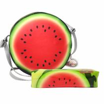 Kit Infantil Bolsa e Estojo Melancia Redonda, Magicc Bolsa
