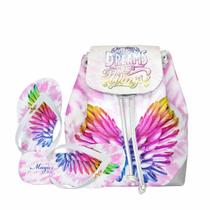 Kit Infantil Bolsa Menina Juvenil Mochila Chinelo Asas Magicc Kit Infantil Bolsa Menina Juvenil Mochila Chinelo Asas Magicc