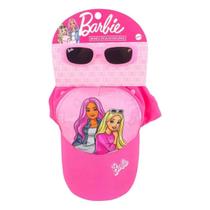 Kit Infantil Boné e Óculos da Barbie Estiloso e Fofo Toyng