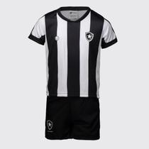 Kit Infantil Botafogo FR Branco e Preto