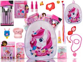 Kit Infantil C/ Maquiagem Mochila + Batom Esmalte Top BZ134 - Bazar na Web