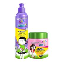 Kit Infantil Cabelo Liso Kids 1 Shampoo 240ml 1 Máscara 240g