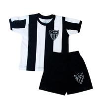 Kit Infantil Camisa Retrô Atlético Mineiro 1971 Kit Infantil Camisa Retrô Atlético Mineiro 1971