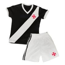 Kit Infantil Camisa Retrô Vasco Da Gama 1948 Kit Infantil Camisa Retrô Vasco Da Gama 1948