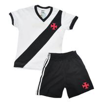 Kit Infantil Camisa Retrô Vasco Da Gama 1948