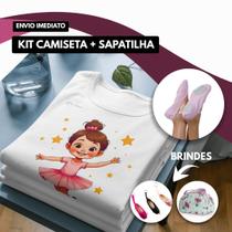 KIT INFANTIL CAMISETA (t-shirt - Bailarina)
