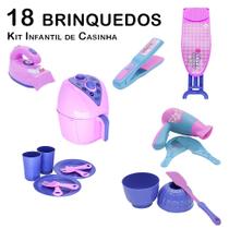 Kit Infantil Casinha Ferro Tábua Forma Secador Chapinha18p Kit Infantil Casinha Ferro Tábua Forma Secador Chapinha18p