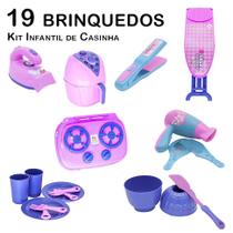 Kit Infantil Casinha Ferro Tábua Forma Secador Chapinha19p