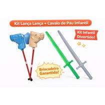 Kit Infantil Cavalo de Pau + Espada Brinquedo Diversão, Imaginação e Brincadeira Ativa Kit Infantil Cavalo de Pau + Espada Brinquedo Diversão, Imaginação e Brincadeira Ativa