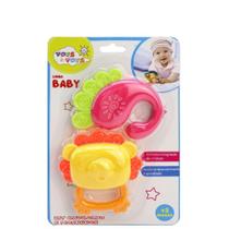 Kit Infantil Chocalho e Mordedor Baby com 2 Peças 8422459 - Sortidos - Toys & Toys