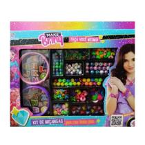 Kit Infantil com Miçangas e Braceletes Make Brinq Polibrinq - Mk29 Kit Infantil com Miçangas e Braceletes Make Brinq Polibrinq - Mk29