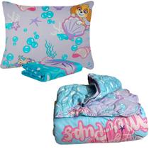 Kit Infantil com Personagem Jogo Cama 2 Peças + Edredom Lepper