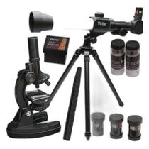 Kit Infantil Combinado Telescópio E Microscópio Vivitar
