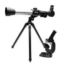 Kit Infantil Combinado Telescópio E Microscópio Vivtelmic20 - Vivitar