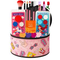 Kit Infantil Criança De Maquiagem Com Meletinha Make Linda