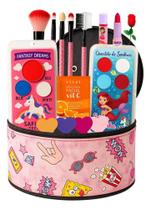 Kit Infantil Criança De Maquiagem Com Meletinha Make Linda