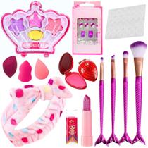 Kit Infantil Criança de Maquiagem Completo Make Linda