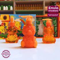 Kit infantil da Blosson Kids laranjinha com 1 colônia, 1 loção hidratante, e 1 sabonete líquido