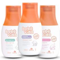 Kit Infantil Davene Shampoo, Condicionador e Hidratante