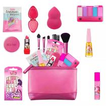 Kit Infantil de maquiagens e itens de beleza para Maleta BZ81 - Bazar Na Web