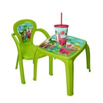 Kit Infantil De Mesa Com Cadeira E Copo Com Canudo Usual - Usual Util